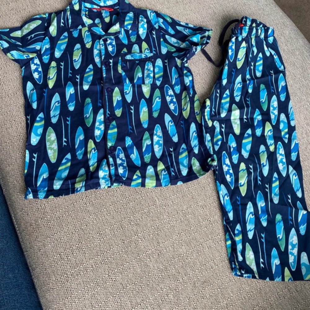 Boys surfboard cotton cyberjammies